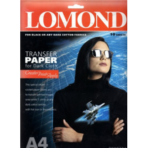 Бумага Lomond A4  10л термотрансферная для темных тканей (808421) 