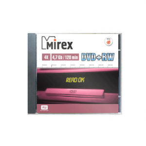   MIREX DVD+RW 4x, 4.7 Gb, Slim Case
