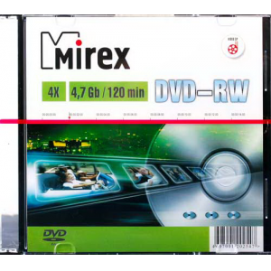   MIREX DVD-RW 4x, 4.7 Gb, Slim Case