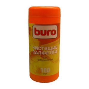 Салфетки BURO в банке для поверхностей, 100шт.