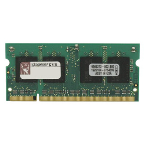 Память SODIMM DDR2 800 2Gb PC2-6400 Kingston KVR800D2S6/2