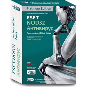 Антивирус NOD32 Антивирус Platinum Edition 2 года на 3 пк