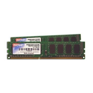   DDR3 1333 1Gb (PC3-10600) Patriot PSD31G13332