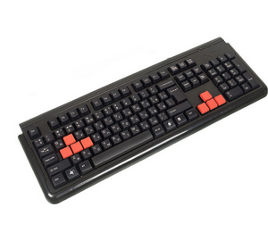 Клавиатура игровая A4-Tech G300 (USB водонепроницаемая. кл-ра) черная