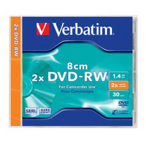   VERBATIM MINI DVD-RW 2x 1,46Gb 8cm Jewel Case 5.