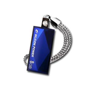 USB2.0 - 4Gb Silicon Power Touch 810 Blue SP004GBUF2810V1B