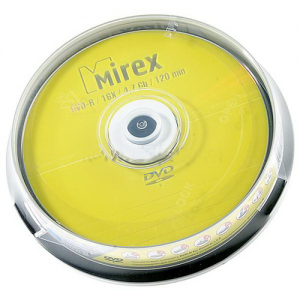    MIREX DVD-R 16x, 4.7 Gb, (10) Cake box 
