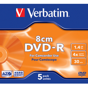   VERBATIM DVD-RW 4x 1.4Gb Jewel Case 5