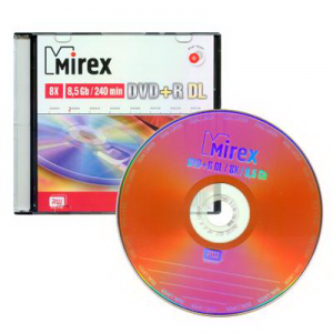    MIREX DVD+R 8x, 8.5 Gb, Dual Layer (10) Cake Box
