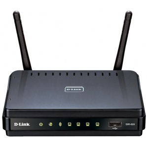 Wi-Fi  D-Link DIR-620 802.11n 4x10/100TX USB-3G/CDMA/ WiMAX PPPoE NAT VPN DHCP L2TP