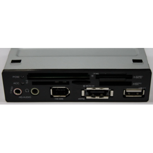  All in 1, int. 3.5" internal MATCH TECH IN-339 Black (5slots, 1394, Audio IN/OUT, eSATA USB, metal case) OEM