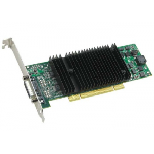   Matrox Millenium P690 Plus LP PCI 256Mb DDR2 LFH-60 to 2xDVI Adapters 2 DVI-to-HD15 [P69-MDDP256LAUF] Retail