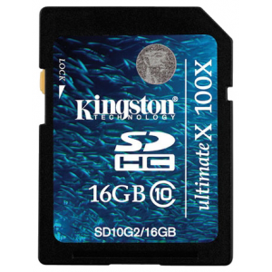 Secure Digital 16Gb Kingston, SD10G2/16GB SDHC Class 10