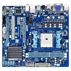   GIGABYTE GA-A75M-D2H (AMD A75 Socket FM1 PCI-E DDR3-1866 SATA3 Raid 8-ch Audio HDMI DVI SVGA GLan) mATX Retail