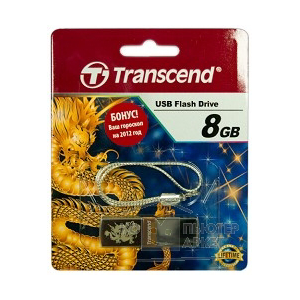 USB2.0 Flash Drive 8Gb Transcend JetFlash V85 Drive (TS8GJFV85-D) Silver Dragon