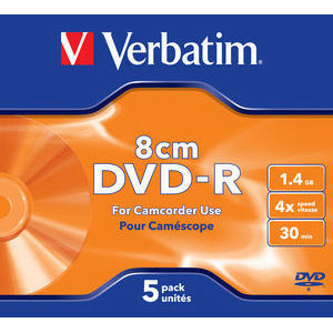    VERBATIM MINI DVD-R 4x 1.4Gb Slim Case (5 .)