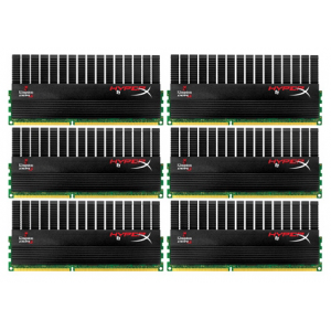  DDR-III 1600 DIMM 24576MB (PC3-12800 6 x 4Gb) Kingston (KHX1600C9D3T1BK6/24GX) Intel XMP T1 Black