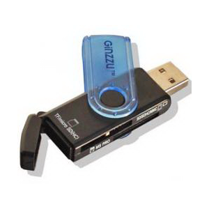 Картридер USB Ginzzu GR-412B 