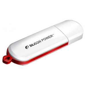 USB 2.0 Silicon Power USB Drive 16Gb, Luxmini 320 [SP016GBUF2320V1W], White