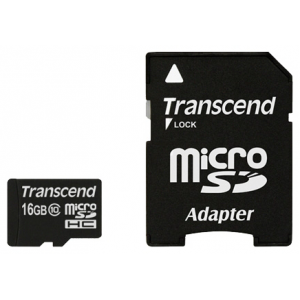 Карта памяти microSDHC 16Gb Transcend Class 10 TS16GUSDHC10