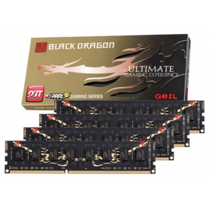  DDR-III 1600 DIMM 16GB (PC3-12800 4 x 4GB) Geil Black Dragon CL10 [GB316GB1600C9QC]
