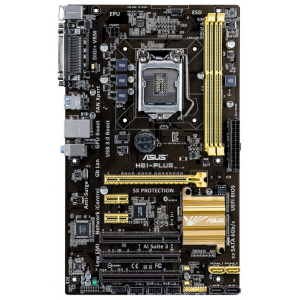   ASUS H81-PLUS (H81 LGA1150 PCI-E DDR3 D-Sub 8-ch Audio GLan) ATX Retail