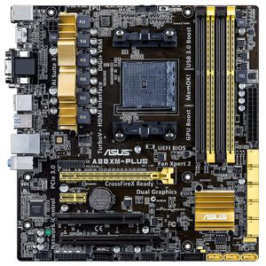   ASUS A88XM-PLUS (AMD A88X Socket FM2+ PCI-E DDR3 SATA3 8-ch Audio GLAN D-Sub DVI HDMI) microATX RTL