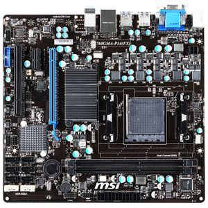   MSI 760GMA-P34 (FX) (AMD 760G Socket AM3+ DDR3 PCI-E SATA2 8ch Audio GLAN VGA DVI) mATX Retail