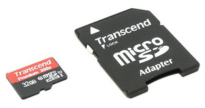   microSDHC 32Gb Transcend Class 10 TS32GUSDU1