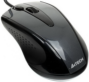 Мышь A4Tech N-500F (серый глянец/черный) USB