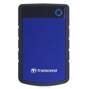Внешний жесткий диск USB3.0 1Tb 2.5" Transcend StoreJet TS1TSJ25H3B Blue