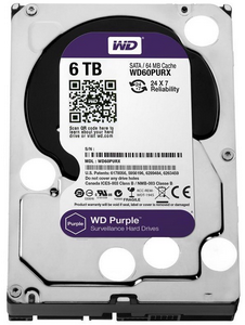 Жесткий диск 6Tb Western Digital Purple WD60PURX 5400 rpm 64Mb