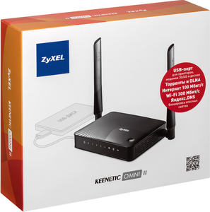 Wi-Fi  ZyXEL Keenetic Omni II (4xLAN 100/ 1xUSB Wi-Fi 300/)