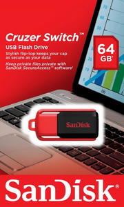  USB2.0 64Gb SanDisk Cruzer Switch SDCZ52-064G-B35