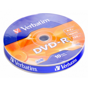    VERBATIM DVD-R 16x 4.7Gb (10 ) Shrink (43729)