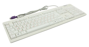 Клавиатура Gembird KB-8300-R PS/2 белая-бежевая