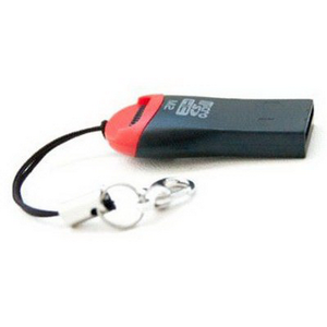 Картридер USB 2.0 ORIENT CR-012 black/white/red, для карт Micro SD, ext