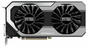  NVIDIA GeForce GTX1060 6Gb PALIT SUPERJETSTREAM (1620MHz 6Gb 800MHz 192Bit GDDR5 DVI HDMI DP)