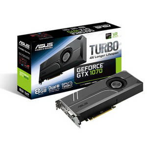  NVIDIA GeForce GTX1070 8Gb ASUS TURBO-GTX1070-8G (1506MHz 8Gb 8008MHz 256Bit GDDR5 DVI HDMI DP)