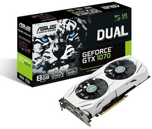  NVIDIA GeForce GTX1070 8Gb ASUS DUAL-GTX1070-8G