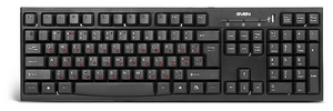 Клавиатура SVEN Standard 304 Black USB+HUB