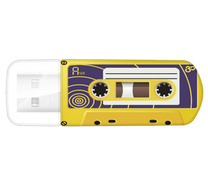Флешка USB3.0 32Gb Verbatim Mini Cassette Edition Yellow 49393