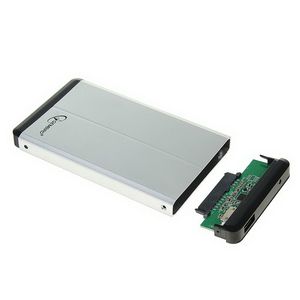 Корпус 2.5" Внешний бокс USB 3.0 Gembird EE2-U3S-2-S, серебро, USB 3.0, SATA, металл