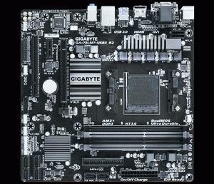   GIGABYTE GA-78LMT-USB3 R2  RTL {SocketAM3, AMD 760G, 4DDR3, PCI-E+SVGA+DVI+HDMI+GbLAN SATA RAID MicroATX}