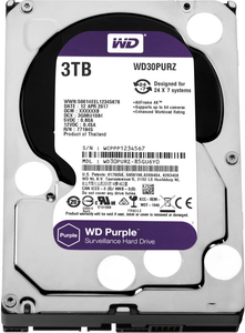 Жесткий диск 3Tb Western Digital Purple WD30PURZ 5400rpm 64Mb