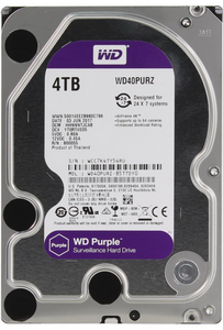 Жесткий диск 4Tb Western Digital Purple WD40PURZ 5400rpm 64Mb