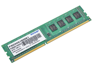 Оперативная память DDR3 1600 4Gb (PC3-12800) Patriot PSD34G160081