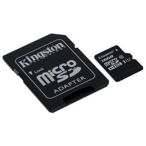 Карта памяти microSDHC 16Gb Kingston Class 10 SDCS/16GB
