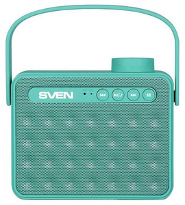 Портативная колонка SVEN PS-72 mint (6 Вт, Bluetooth,FM/SD/USB/3,5mm jack)