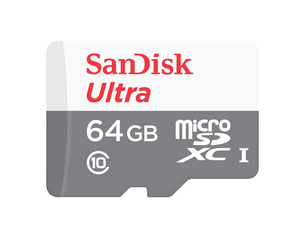 Карта памяти microSDXC 64Gb SanDisk Class 10 SDSQUNS-064G-GN3MN